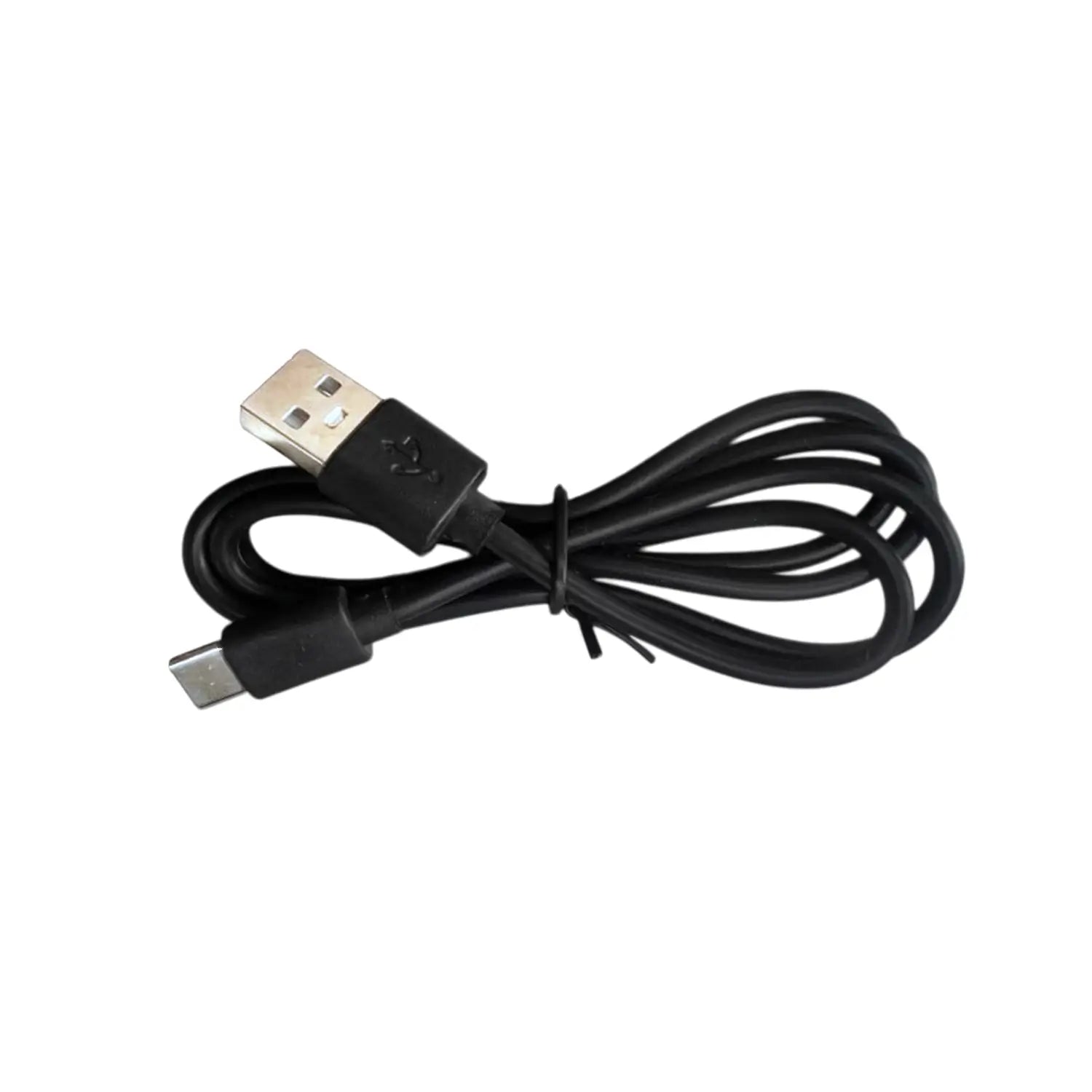VUNRO DC to USB Replacement Power Cable coiled with USB Type A and Type C connectors on white