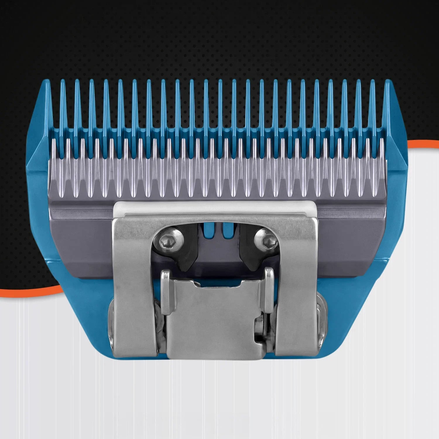 VUNRO 4FW Wide Blue Steel dog clipper blade rear view